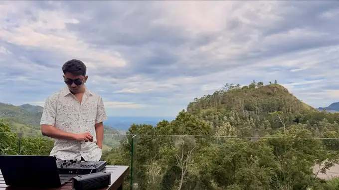 Recording Meridian at Little Adam's Peak, Ella, Sri Lanka